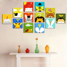 Cartoon Pictures Print on Canvas for Kids Room
